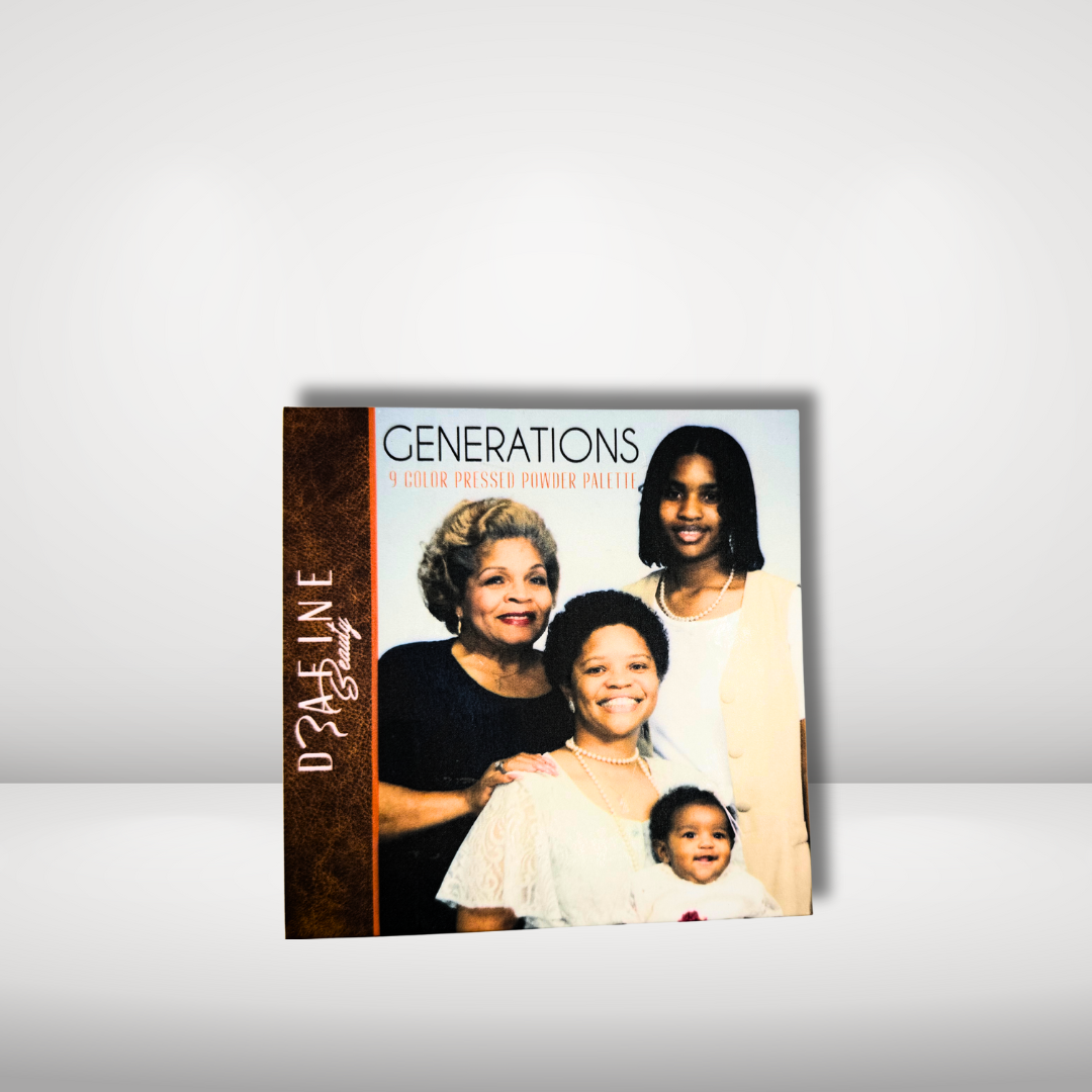 Illustration of a girl with a purple sweater against an orange and pink gradient background with text.