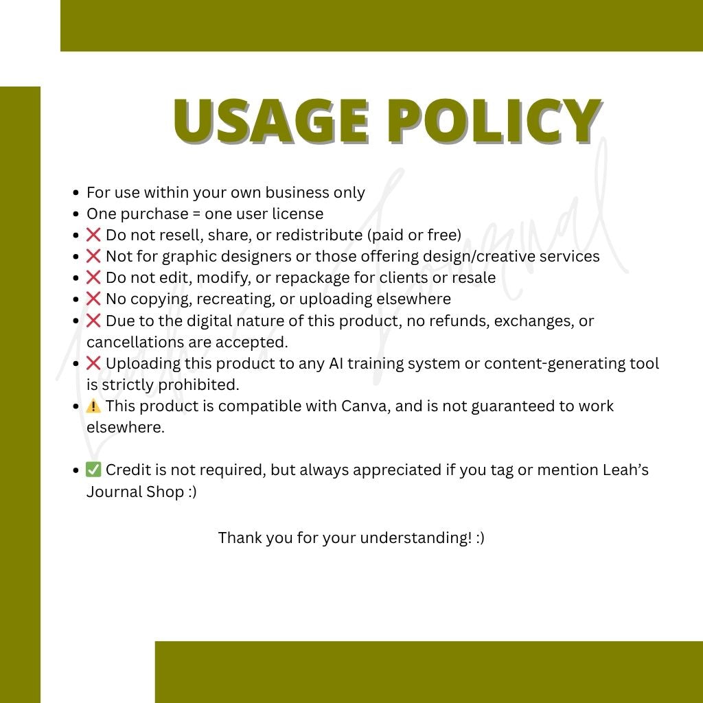 Dark olive business thank you card template