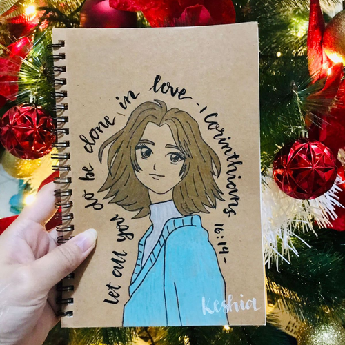 Customized A5 Notebook – Add Your Life Verse & Name (Handmade)