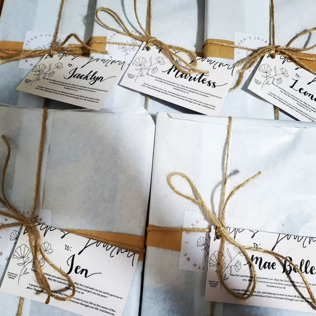 Be Still Before the Lord – A5 Kraft Notebook with Hand‑Drawn Scripture Calligraphy (Women’s Journal)