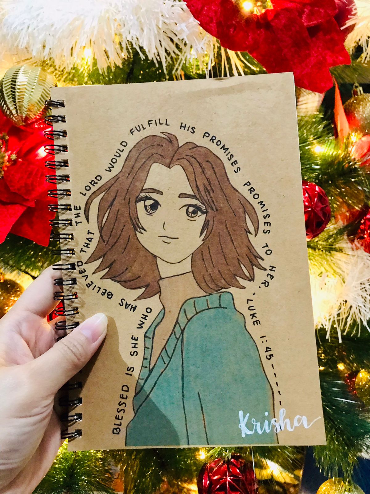 Customized A5 Notebook – Add Your Life Verse & Name (Handmade)