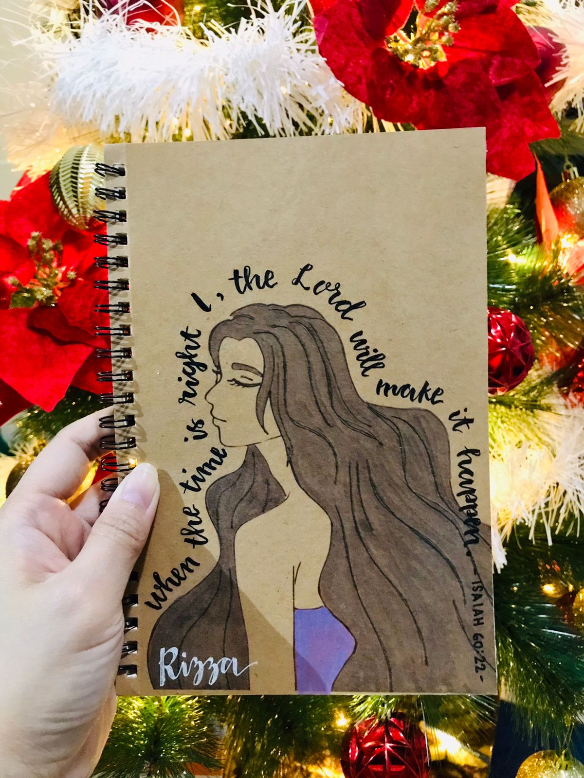 Customized A5 Notebook – Add Your Life Verse & Name (Handmade)