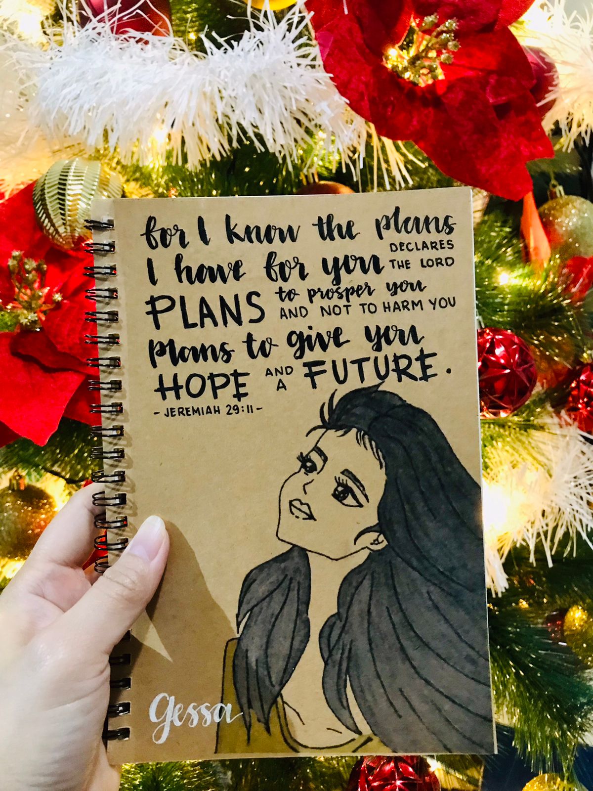 Customized A5 Notebook – Add Your Life Verse & Name (Handmade)