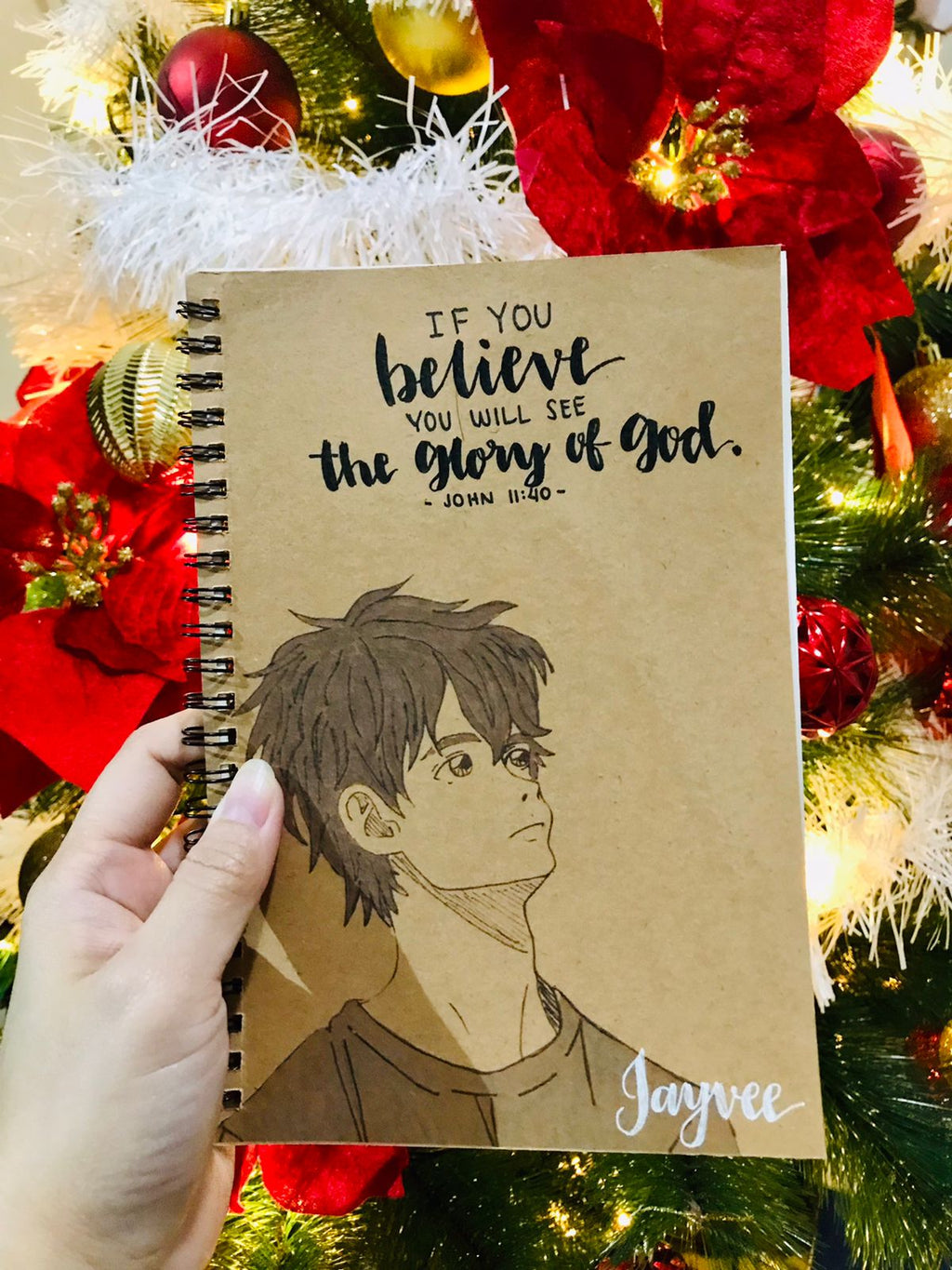 Customized A5 Notebook – Add Your Life Verse & Name (Handmade)