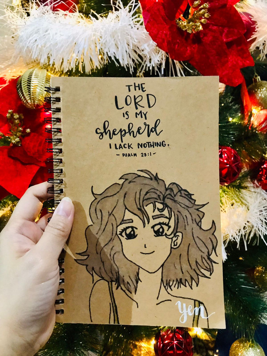 Customized A5 Notebook – Add Your Life Verse & Name (Handmade)