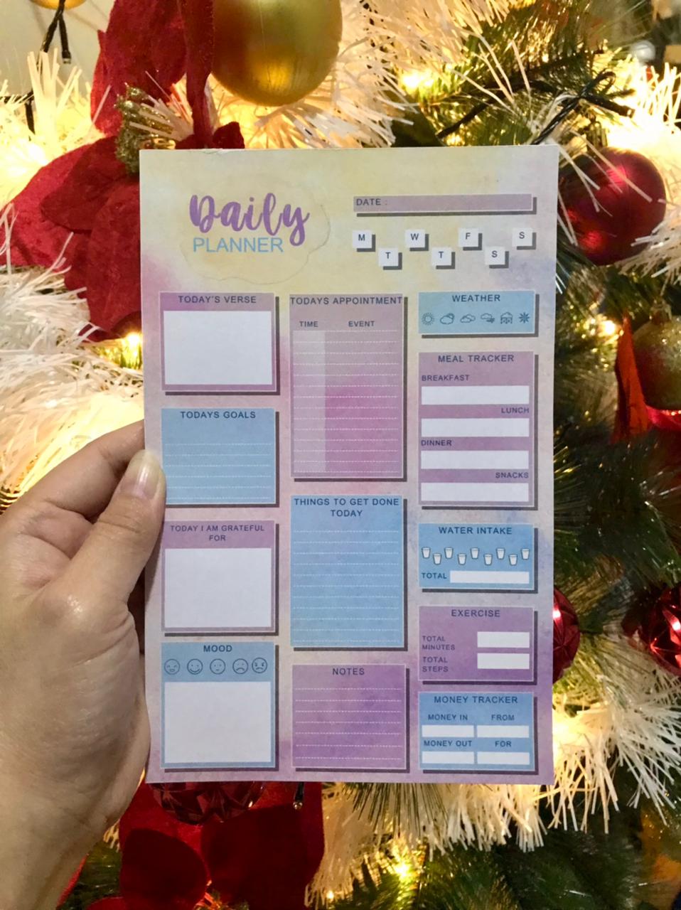 A5 Daily Planner Notepad for Women 30 Sheets