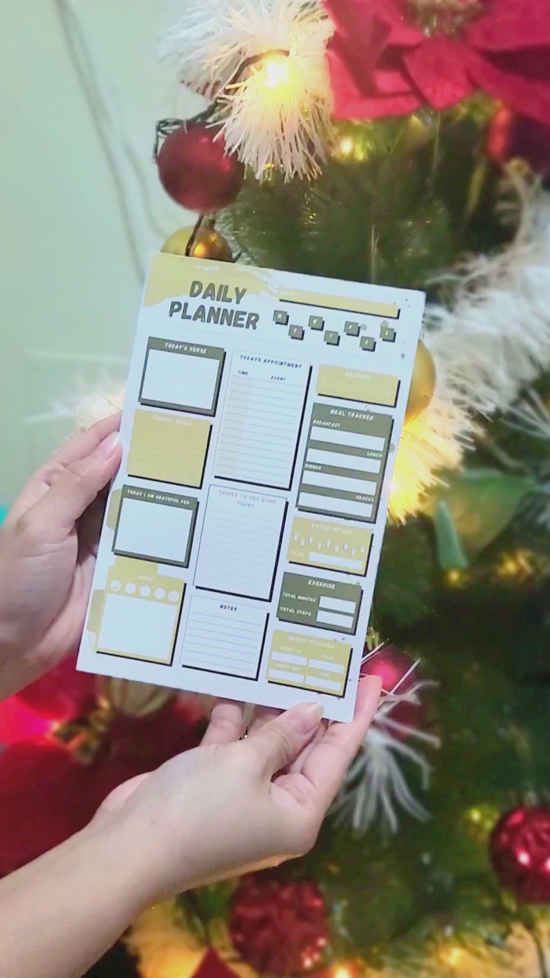 A5 Daily Planner Notepad for Men, 30 Sheets