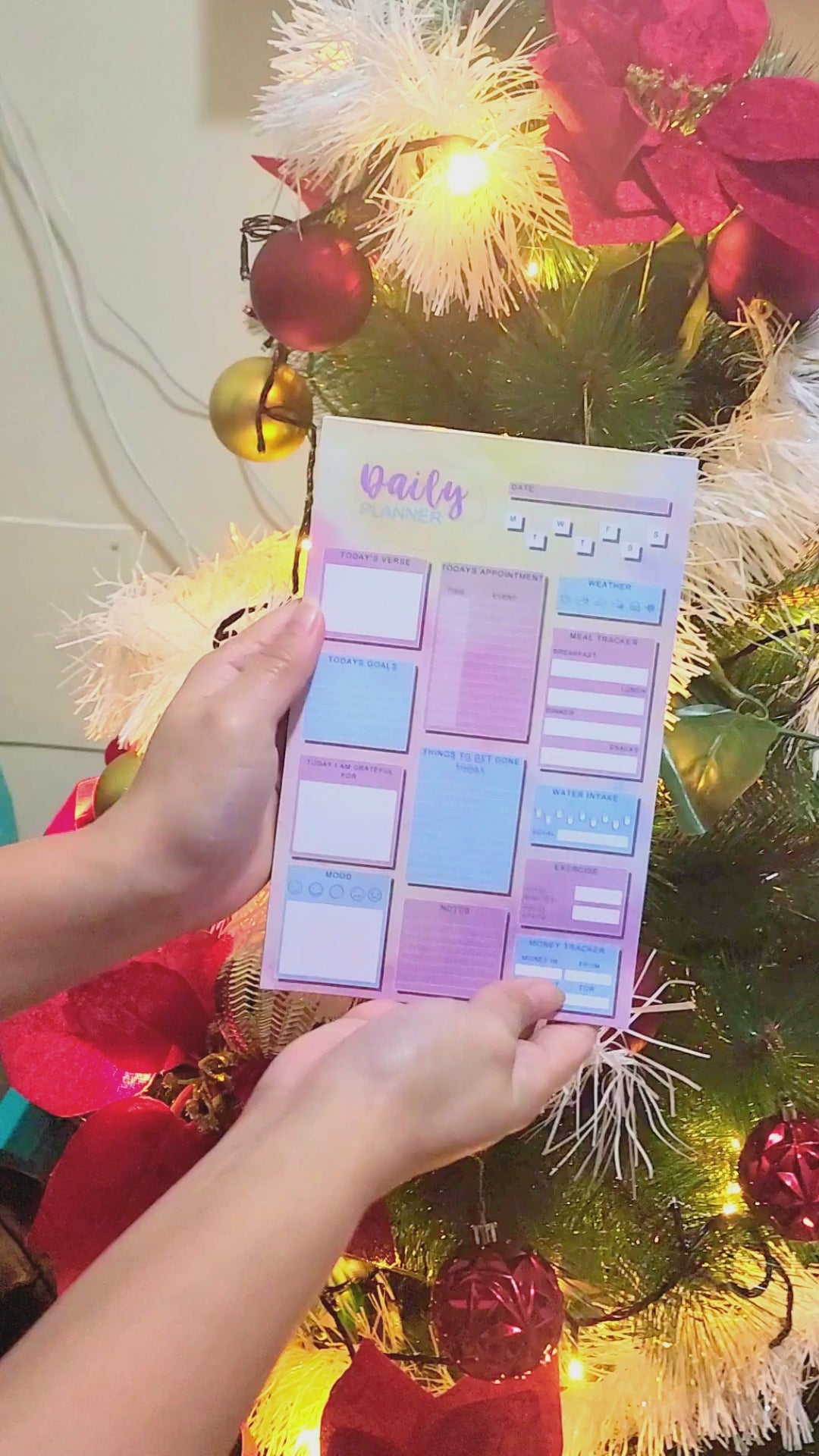 A5 Daily Planner Notepad for Women 30 Sheets